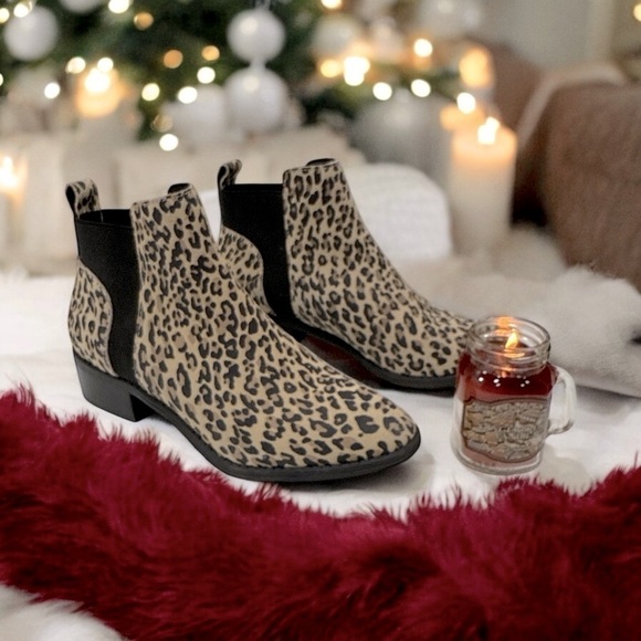 Dolce Vita Tristan Leopard Suede Boot woman’s size 7 M Chel boots - Picture 12 of 13